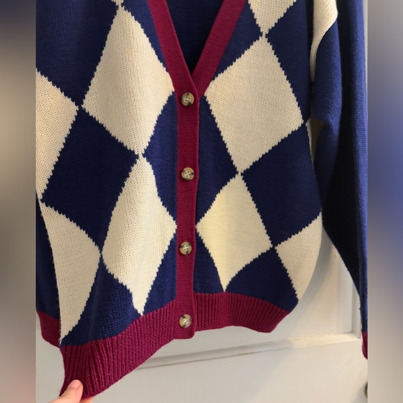 Hasting & Smith Vintage Wool Blend Cardigan Size Medium - Picture 2 of 4